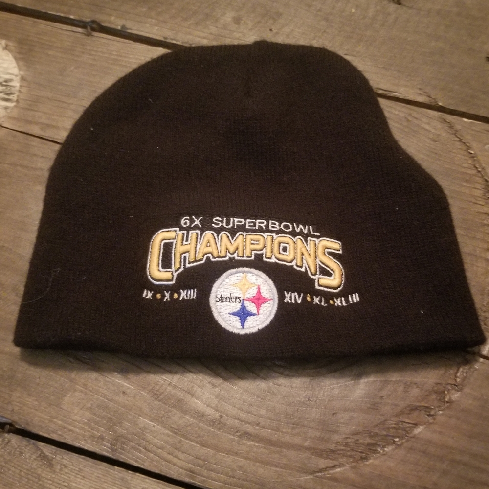 Pittsburgh Stealers - 6x Superbowl Champions Black Beanie - One Size Fits All